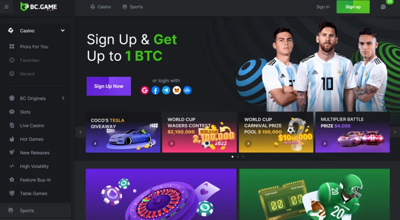 BC.Game Casino Slots y Juegos en México